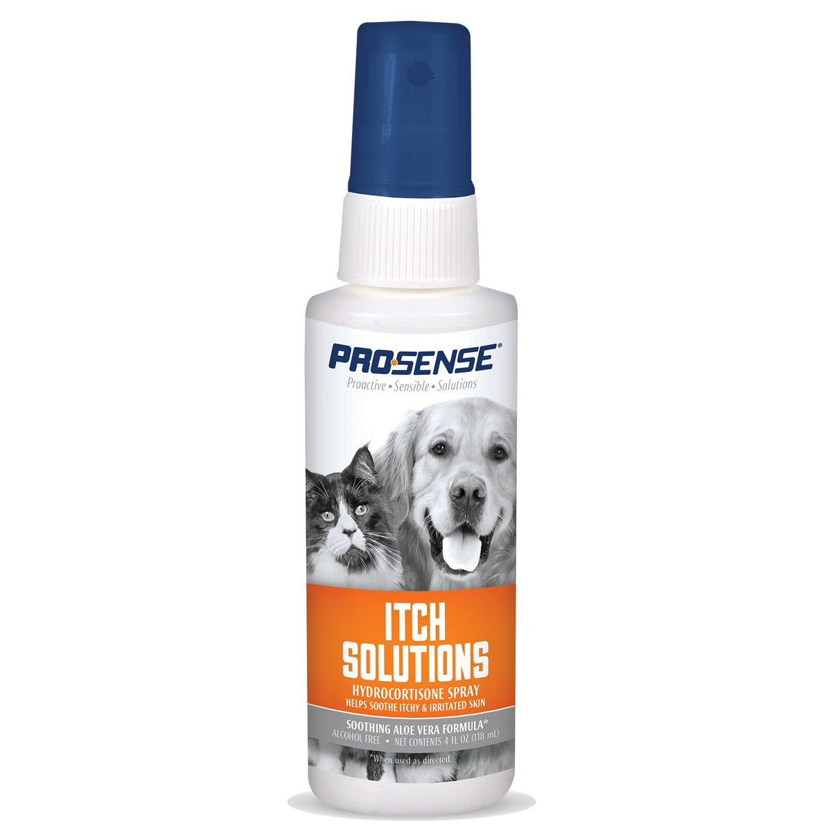 Prosense Itch Solutions Hydrocortisone Spray 4 Ounces, For Dogs And Cats