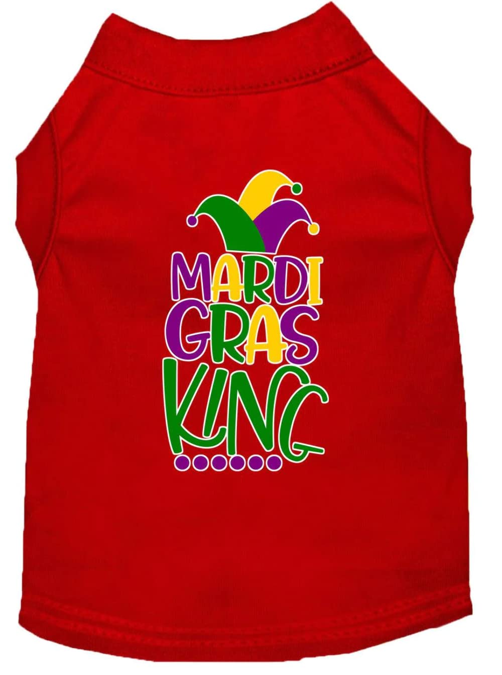 Mirage Pet Product Mardi Gras King Screen Print Mardi Gras Dog Shirt Purple XS