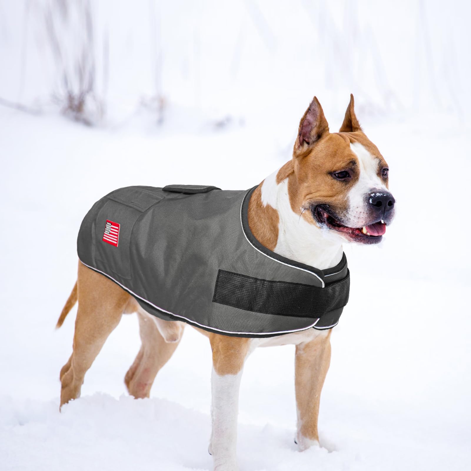 BEAUTYZOO Reflective Dog Winter Coat for Small Medium Large Great Dane Dogs,Winter Dog Jacket with Fleece Lining Dog Cold Weathe