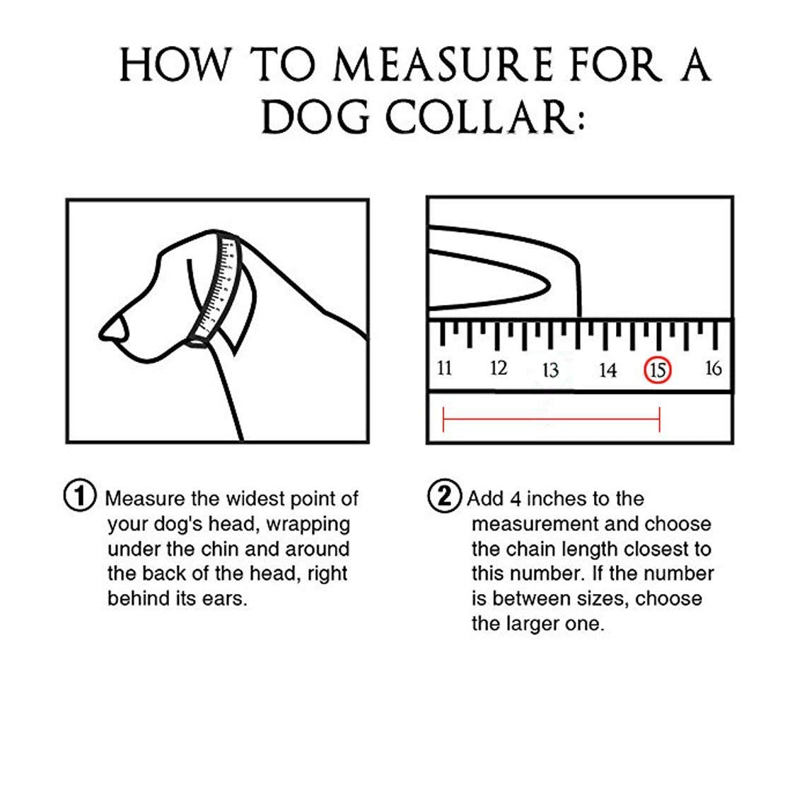 Loveshine Chain Dog Collar High Polished Silver Cuban Link Dog Chain Chain Collar Metal Stainless Steel Heavy Duty Dog Collars For Medium Dogs(15Mm, 22')