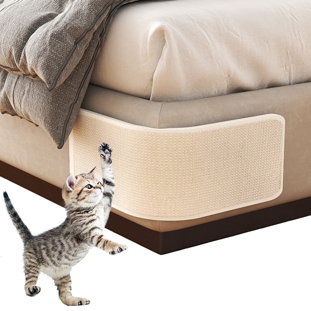Haozaikeji Cat Scratcher Mat Sofa Protector Natural Sisal Cat Scratching Mat Cat Scratch Couch Cover Heavy Duty Couch Guard Scra