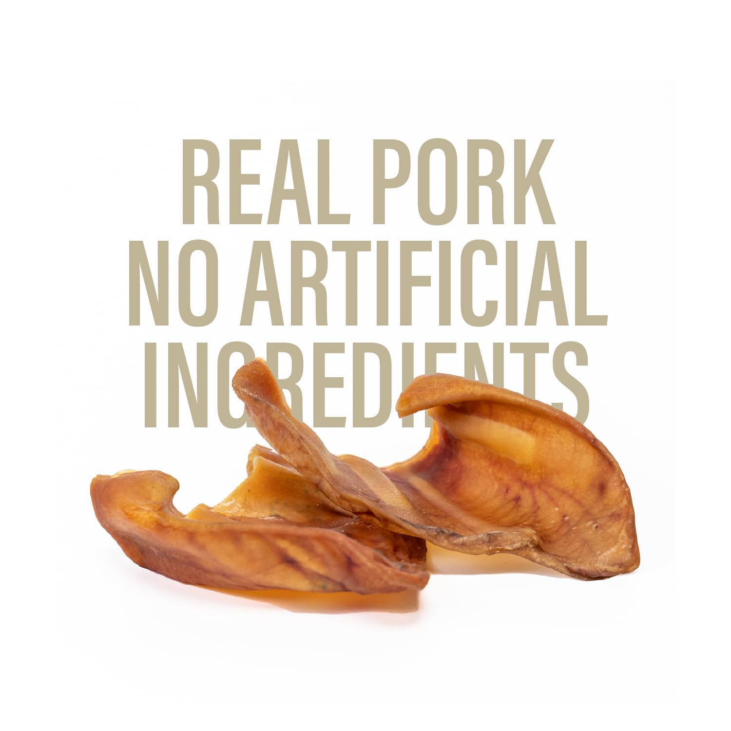 Chewers Joy Pig Ears for Dogs - 12 Count - Natural Chew Treats - Long-Lasting, Single Ingredient, Oven-Baked - Great for Dental