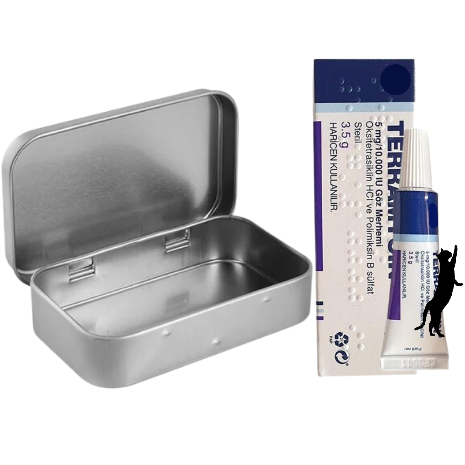 PassionBox Eye Health for Dogs, Cats, Cattle, Sheep, Horse, Bird 1/8 oz /3.5gr - 1 pcs Tube+Metal Box