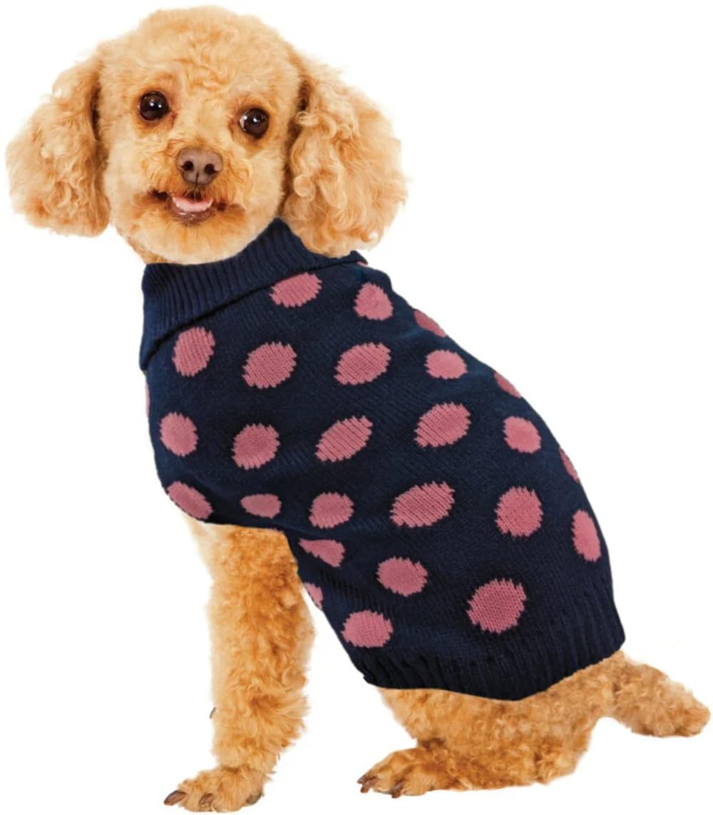 Ethical Pet Products 23902765: Fashion Pet Sweater Contrast Dot Pink Sm