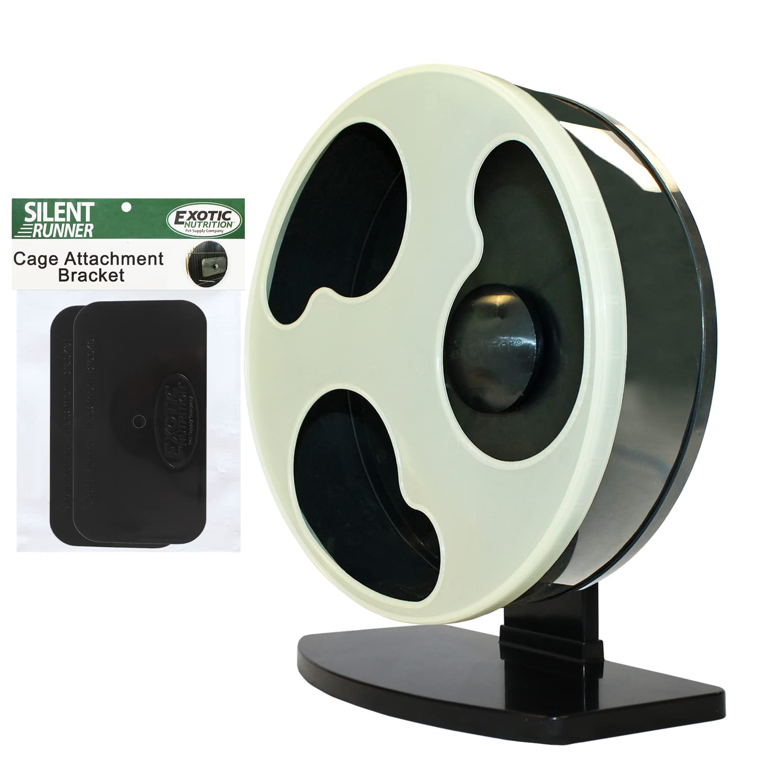 Silent Runner Glow Wheel - 12'' Regular - Exercise Wheel + Cage Attachment - Silent, Fast, Durable Exercise Wheel - Sugar Glider