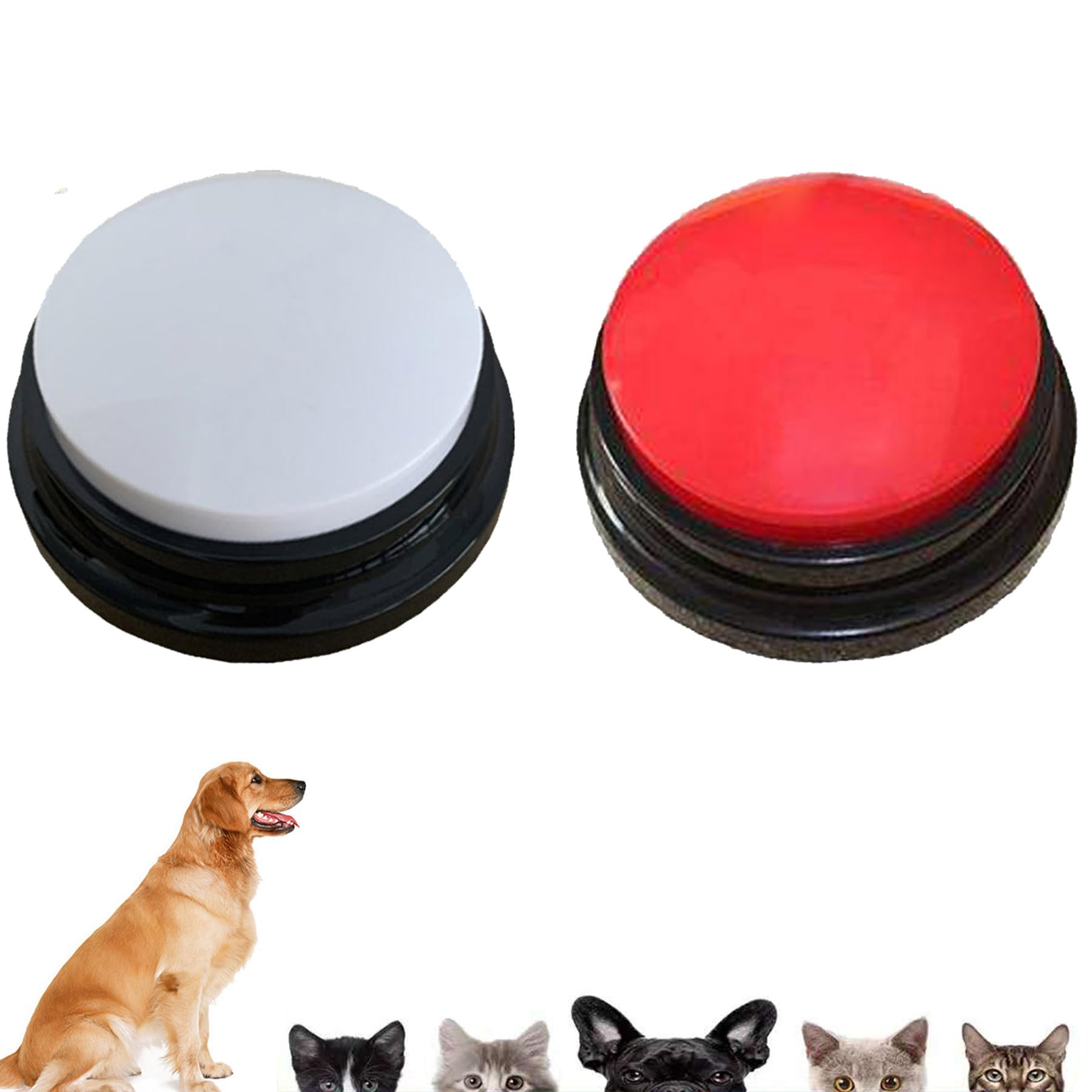 Dog Buttons for Communication,Voice Recording Buttons,Dog Communication Buttons Training Talking Buttons for Pets,30 Second Reco