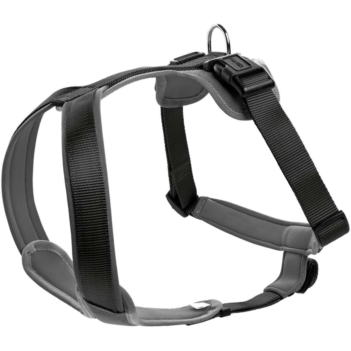 Hunter Neoprene Dog Harness, X-Small, Black/Grey