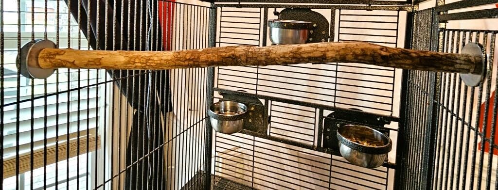 Polly'S Full Length Hardwood Bird Perch, 24-Inch, (26' Including Hardware), Brown (50800)