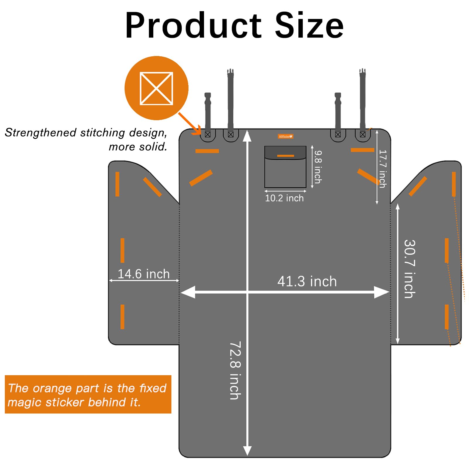 Alfheim Cargo Liner For Dog, Nonslip Waterproof Anti-Wrinkle Pet Boot Liner, Anti-Scratch Tear-Resistant Washable Trunk Cover Ma