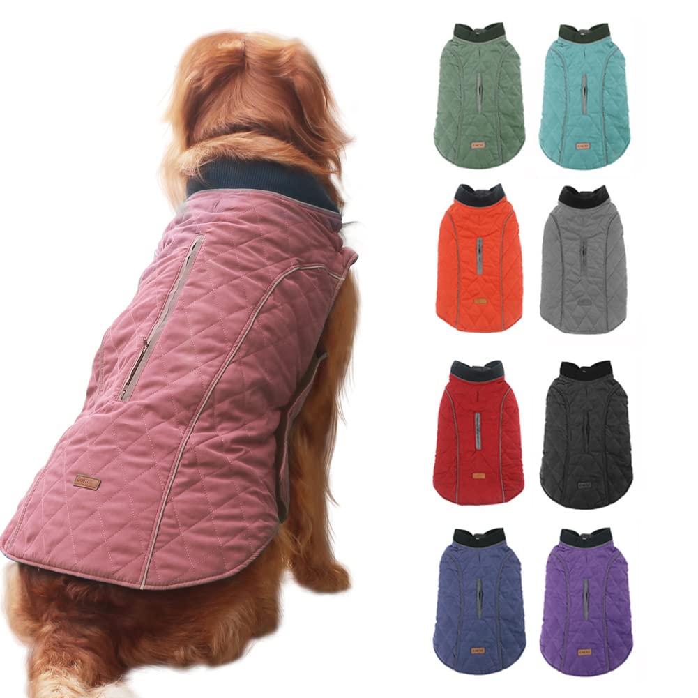 Emust Dog Jackets For Winter, Thick Dog Clothes For Medium Dogs Boy, Coats For Dogs Winter, Dog Coats For Cold Weather, 7 Sizes 