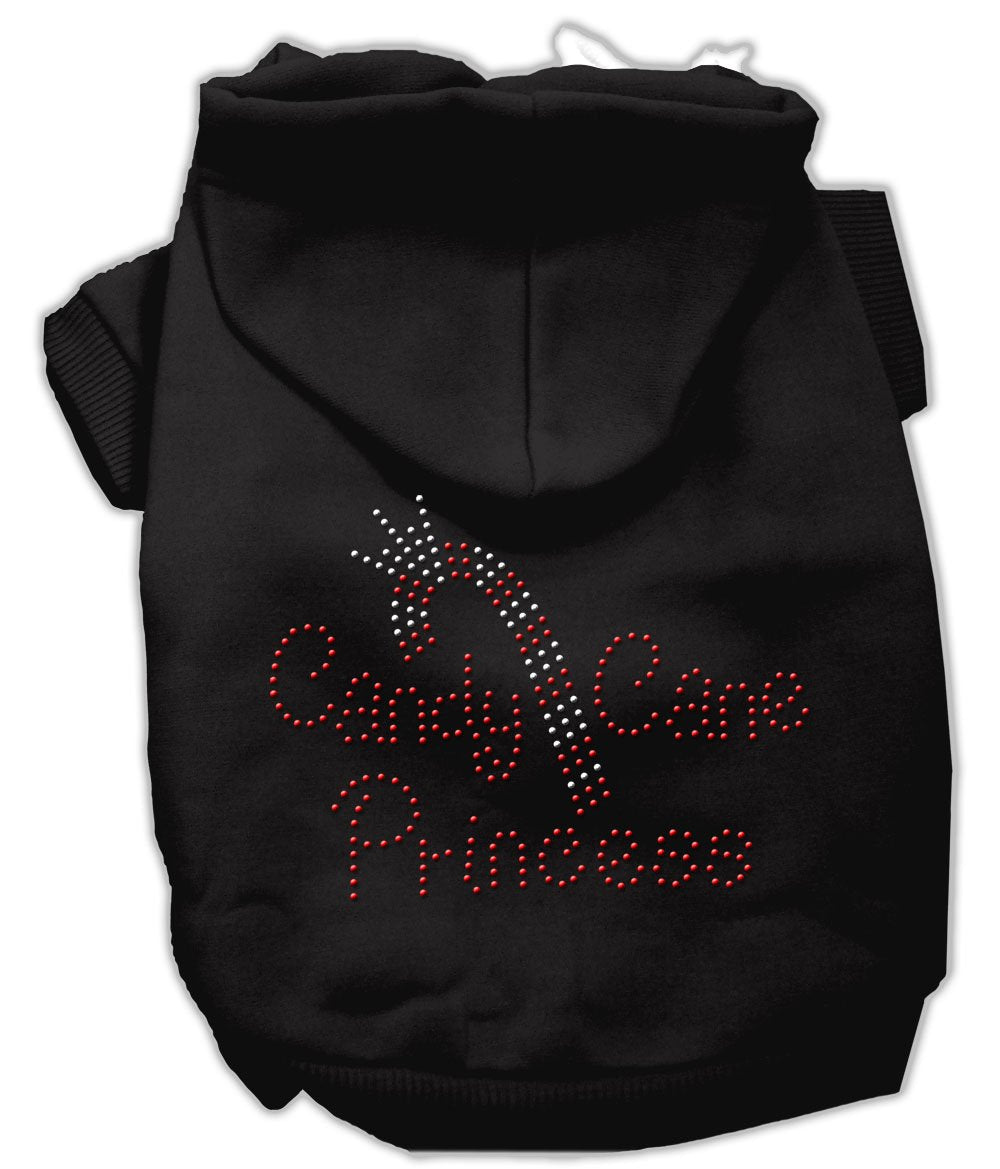 Mirage Pet Products 20-Inch Candy Cane Princess Hoodies, 3X-Large, Black