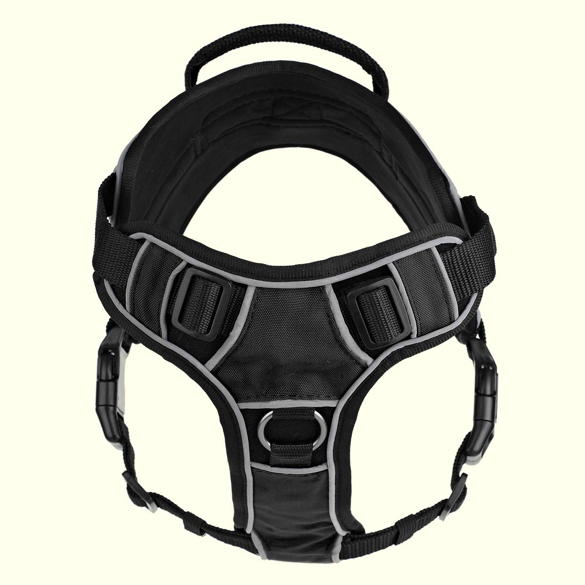 Dogline Quest No-Pull Dog Harness With Custom Reflective Removable Patches Soft Comfortable Dog Vest With Quick Release Dual Buc