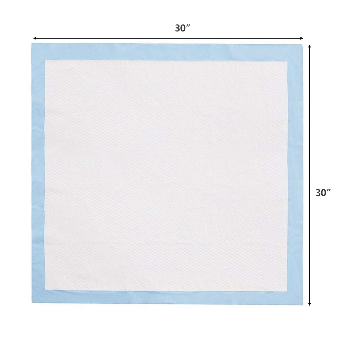 Giantex Puppy Pee Pads 150 Count, 30''X30'' Dog Potty Pads, Powerful Absorbency, 5-Layer Design, Leak-Proof Disposable Pet Piddle Training Pad For Dogs Doggie Cats Rabbits