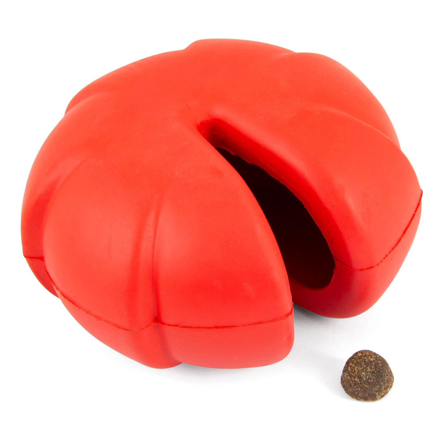 Jeffers Pet Natural Rubber Dog Chew Toy - Red Millipede, Large - Treat Dispensing, Vanilla Scent, Durable, Non-Toxic, Dishwasher