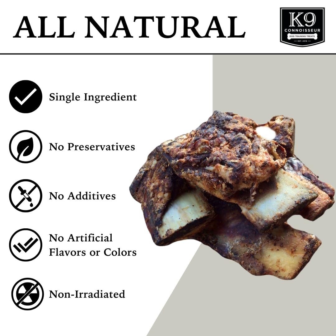 K9 Connoisseur Single Ingredient Dog Bones Made in USA for Small Breed Dogs All Natural Meaty Beef Chew Treat Bone Best for Pupp
