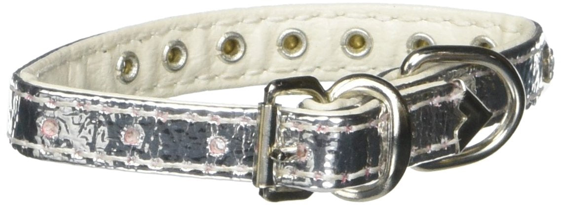 Dog, Puppy & Pet Collar, 10 Clear Crystal Jewelry Set Silver 8