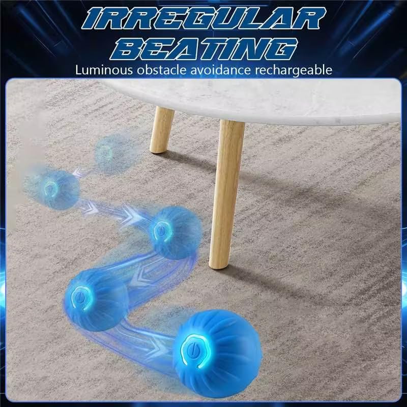 WLLEADG Shaky Ball Toy for Dogs, Interactive Vibrating Toy for Small, Medium, Large Dogs, USB Rechargeable (2Pcs)