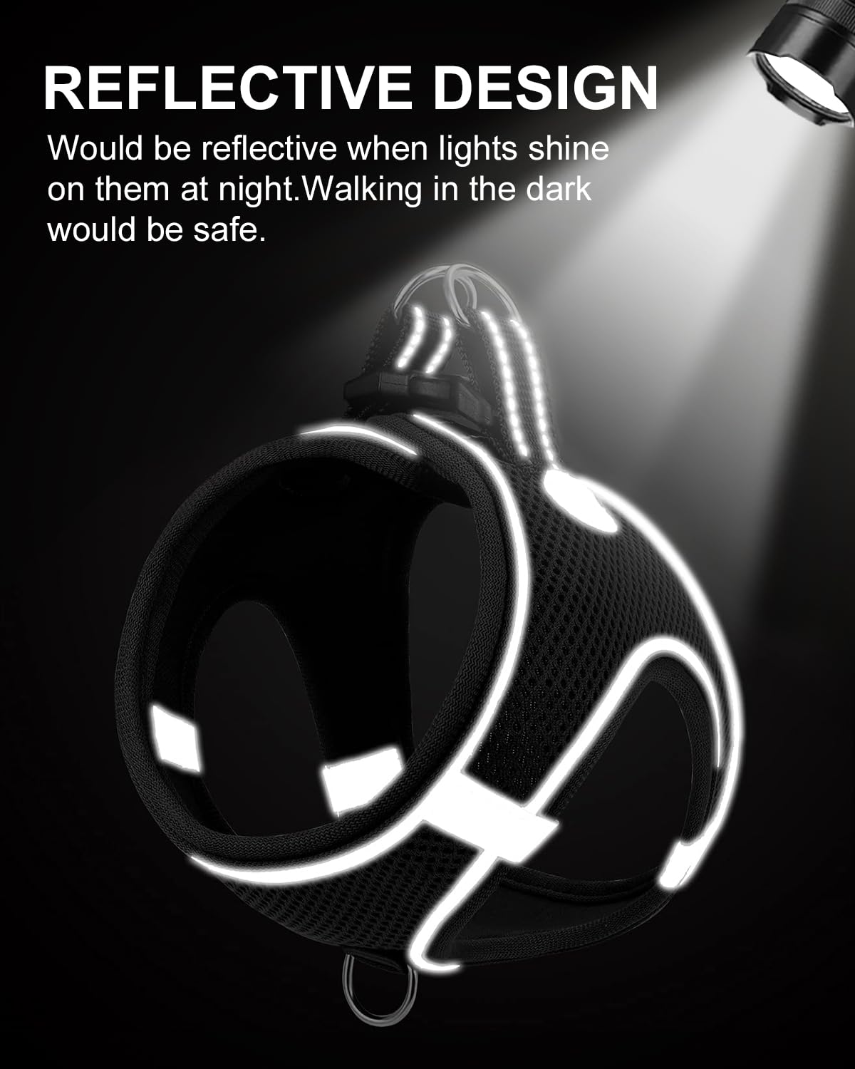 Joytale Step In Dog Harness,12 Colors,Breathable Mesh Vest Harness,Reflective Soft Padded Harnesses For Extra Small And Small Do