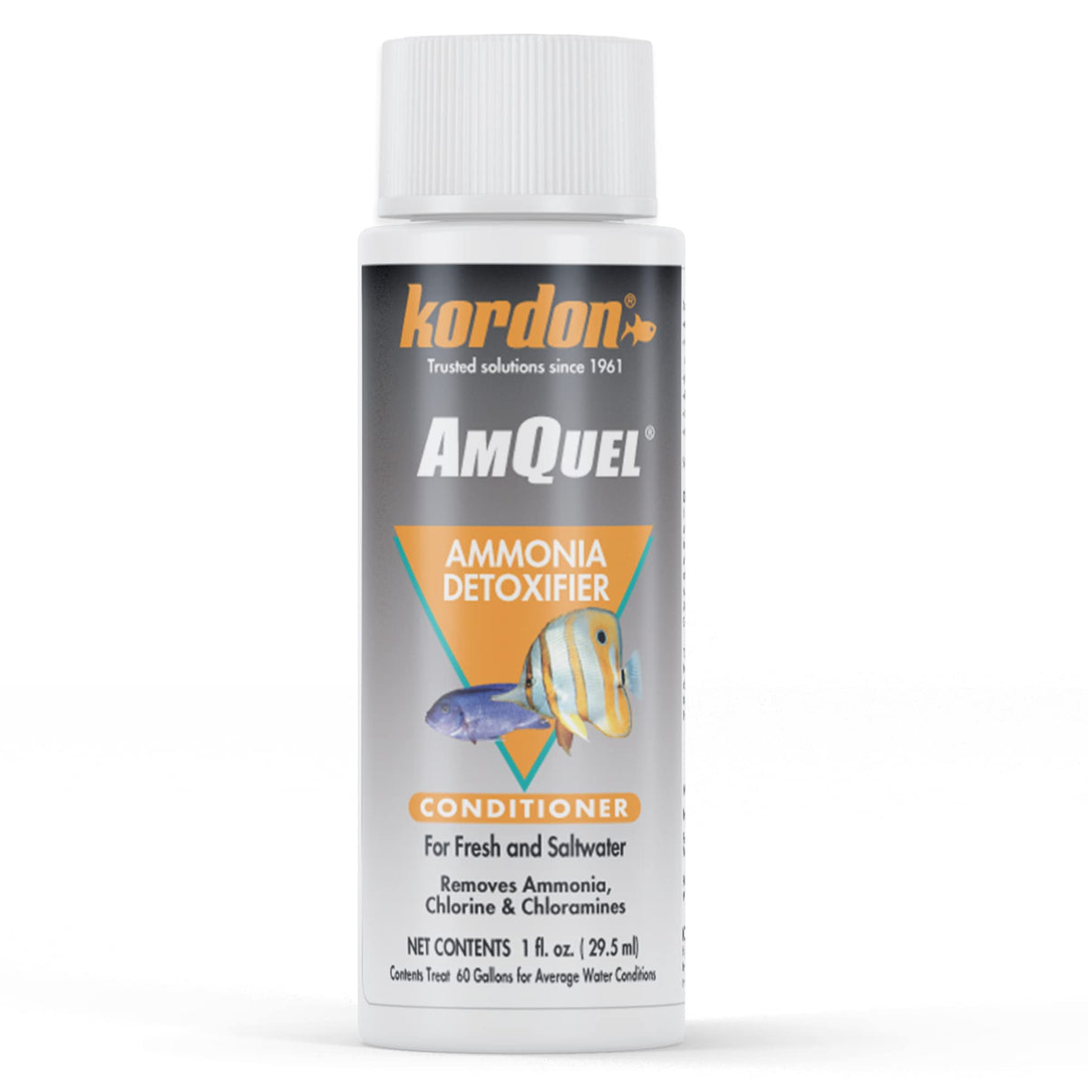 Kordon #31241 Amquel Ammonia Control And Detoxifies Chloramine For Aquarium, 1-Ounce