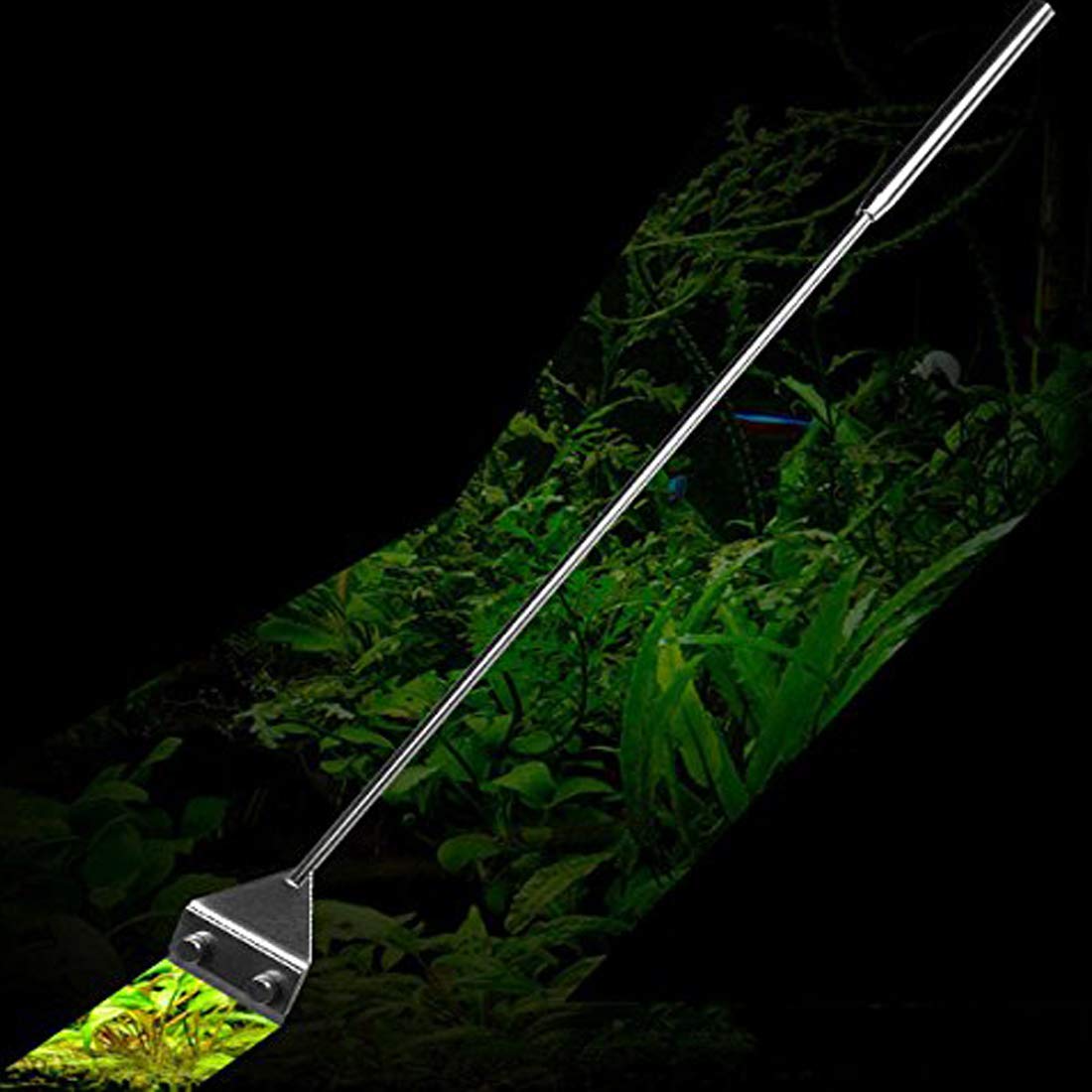 Miguco Stainless Steel Algae Scraper Cleaner With 10 Blades For Aquarium Fish Plant Glass Tank