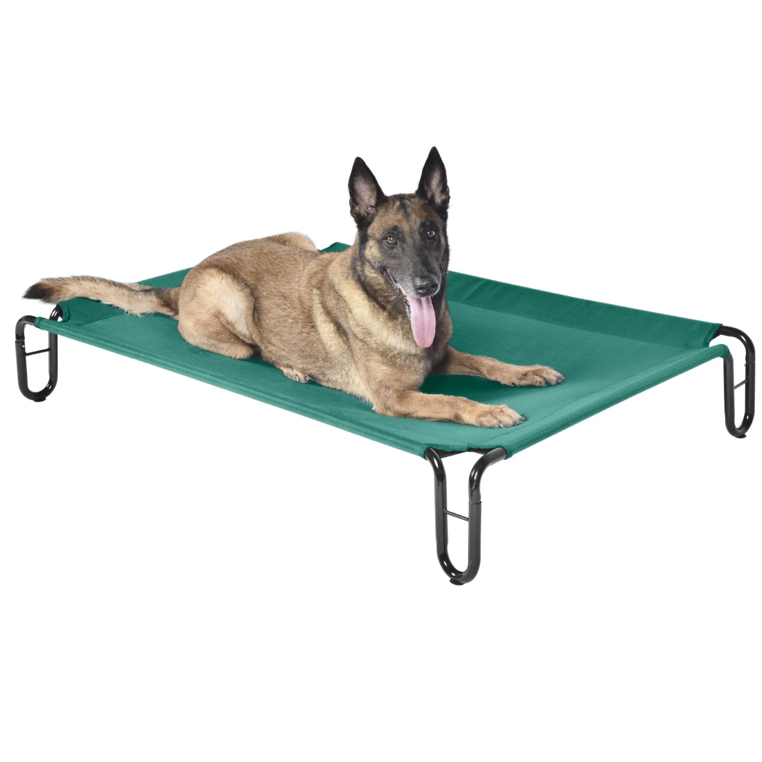 pettycare Elevated Outdoor Dog Bed - Raised Cots Bed for Large Dogs, Waterproof Pet Hammock Easy to Assemble, Cooling Frame Cot 