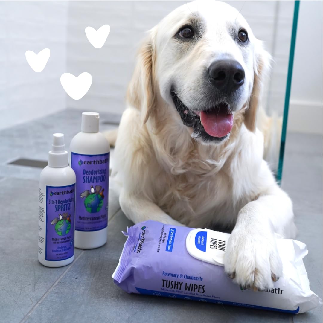 Earthbath, Mediterranean Magic 3-In-1 Dog & Puppy Deodorizing Spritz - Dog Odor Eliminator For Strong Odor, Cruelty-Free Dog Col