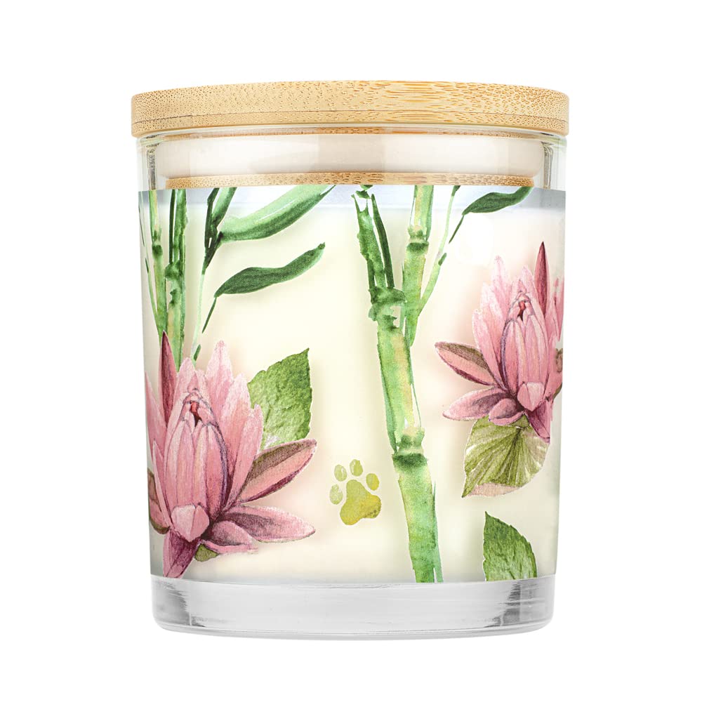 One Fur All - Pet Odor Eliminator Natural Soy Wax, Bamboo Watermint, 9 Oz Jar