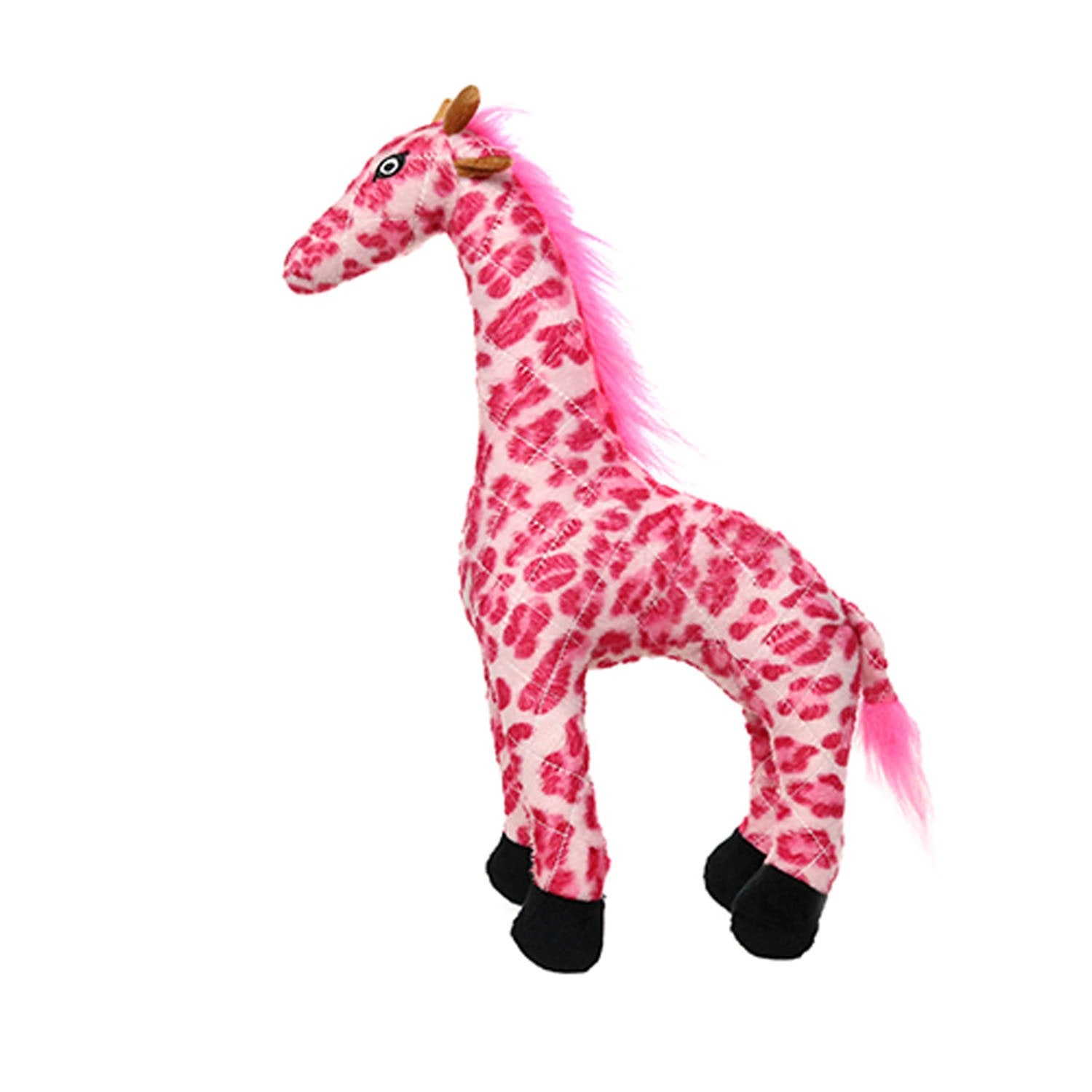 Mighty- Safari Pink Giraffe - Squeaker-Multiple Layers. Made Durable, Strong & Tough. Interactive Play Dog Toy (Tug, Toss & Fetch). Machine Washable & Floats