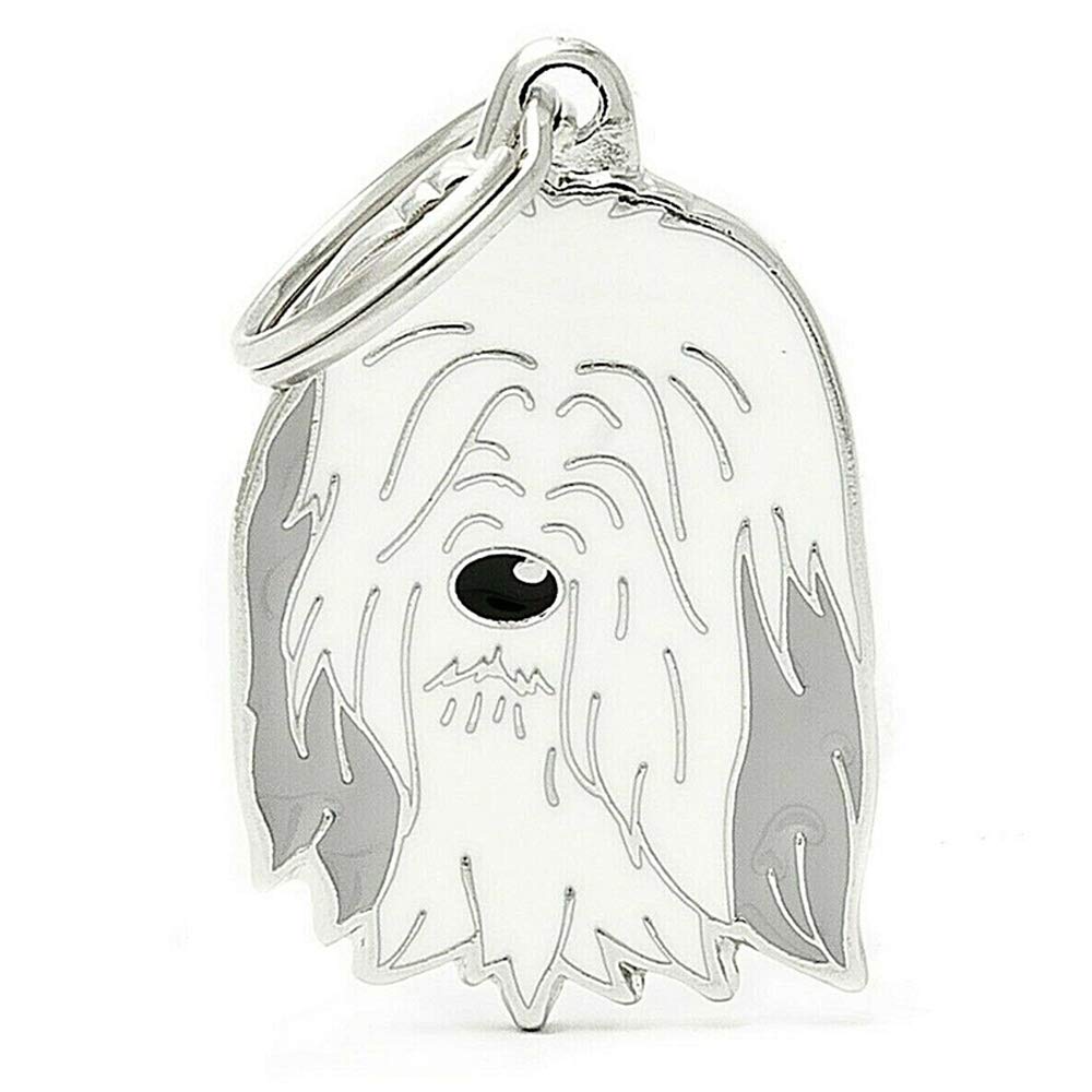 Bbeart Pet Pendant, Dog Metal Pendant Key-Ring Puppy Id Tags Key Chain Keychains Birthday (Old English Sheepdog)