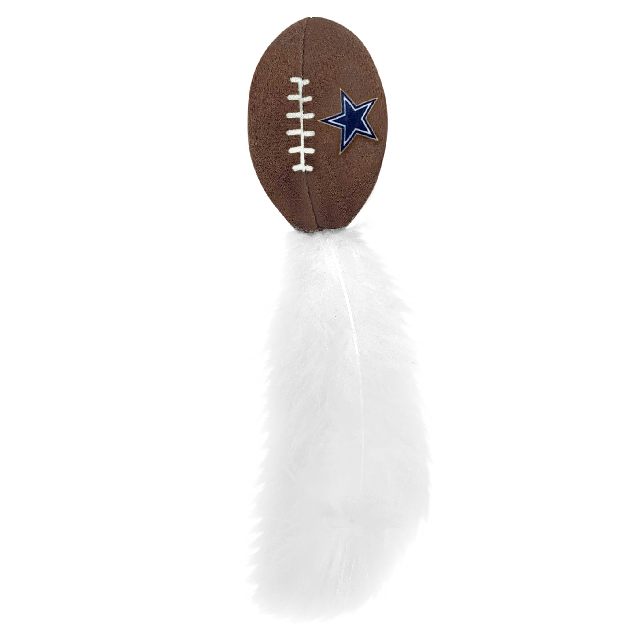 BEST PLUSH CAT TOY - NFL DALLAS COWBOYS Complete Set of 3 piece Cat Toys filled with Fresh Catnip. Includes: 1 Helmet Cat Toy, 1