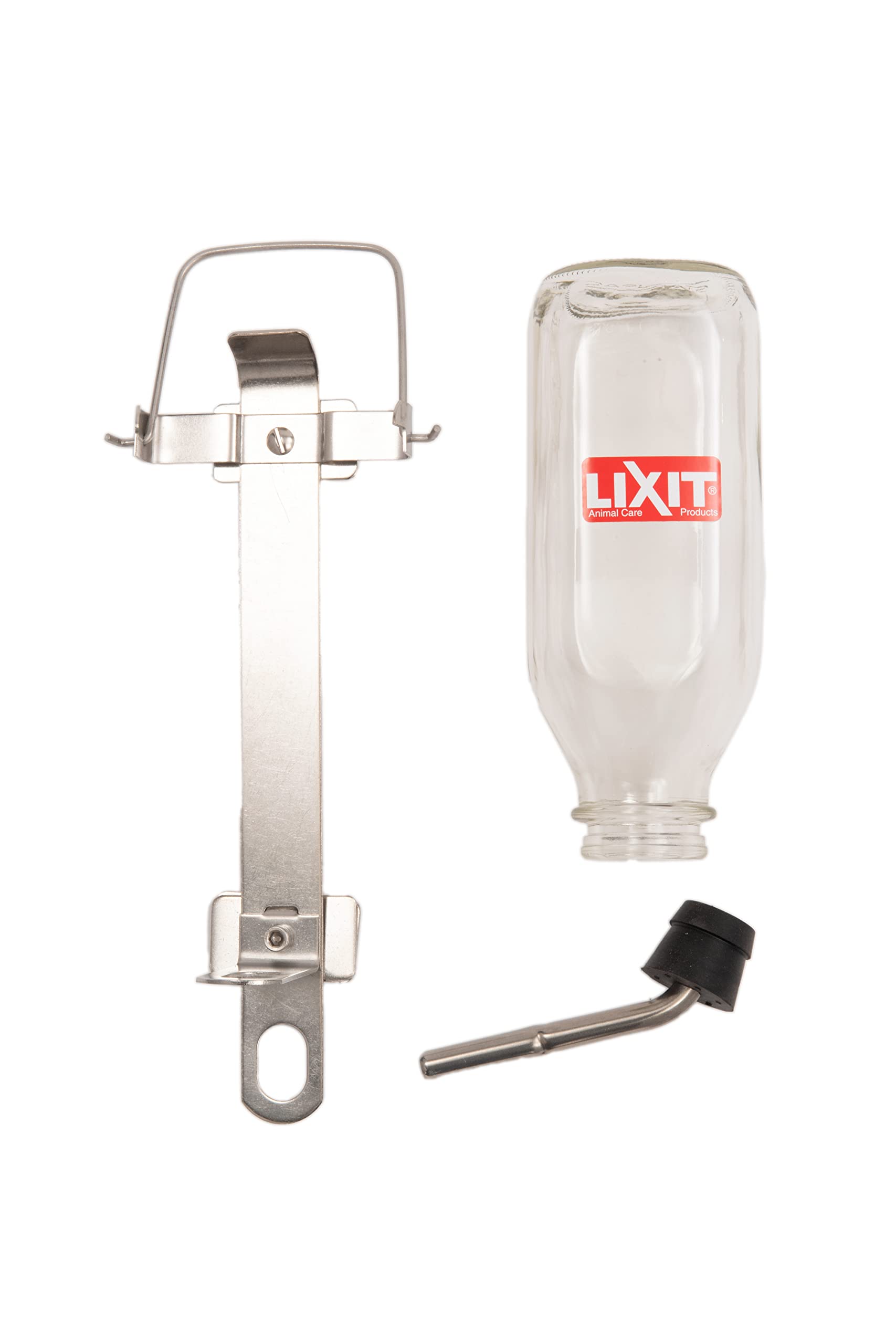 Lixit Heavy Duty Deluxe Glass Water Bottles For Birds, Dogs And Small Animals. (32Oz Medium Tube)