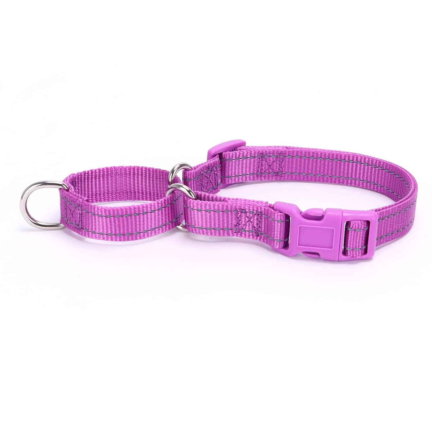 Pimaodog Martingale Dog Collars - Reflective Dog Collar With Quick Release Buckle Adjustable Nylon Training Dog Collar For Puppi