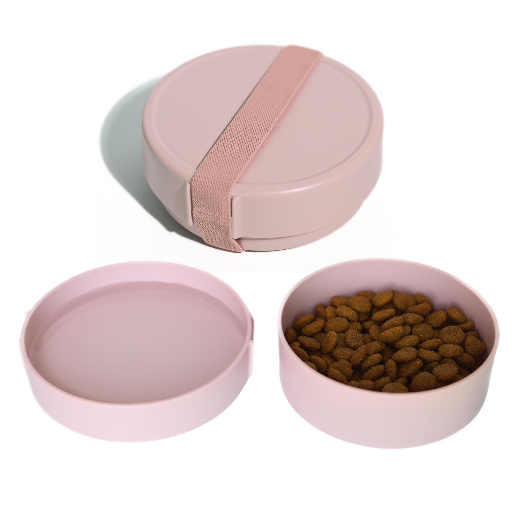 Barkin Trails Travel Dog Bowls - Portable, BPA-Free Dog Food and Water Bowl Set for Outdoor Use and Camping