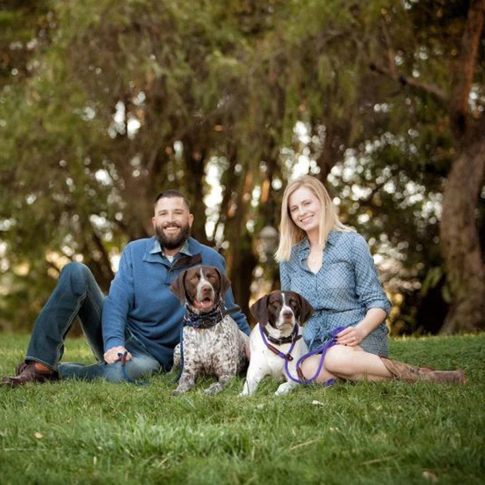 Cesar Millan Slip Lead Leash™ - 2-In-1 Slip Collar Dog Training Lead & Collar | Heavy Duty Durable Weatherproof Rope Leash, No Pull Training | Length 4Ft Diameter 4/10”(Regular, Red/Olive)