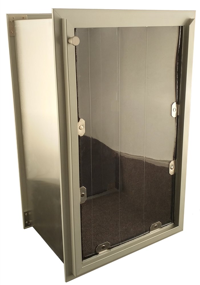 Security Boss Maxseal Wall Mounted Pet Door - Both Small And Huge Superior Weatherproof Seal - Easy Wall Mount Installation - Du