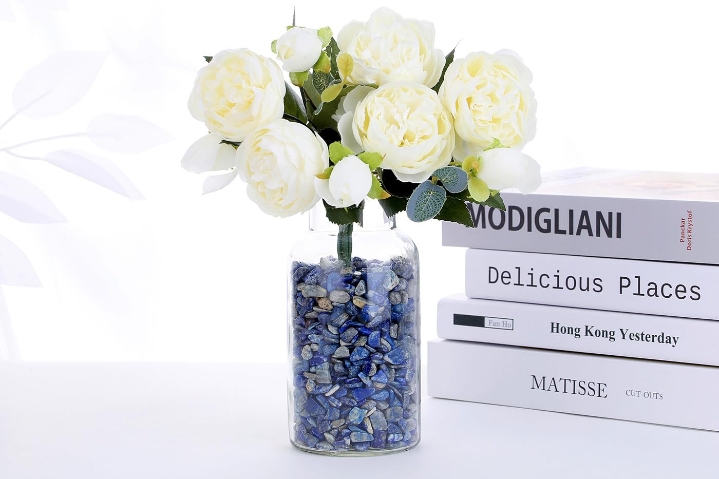 QINJIEJIE 0.9Lbs Lapis Lazuli Rocks for Plants Bulk Succulent Small Stone Natural Decorative Aquarium Gravel Fish Tank Irregular