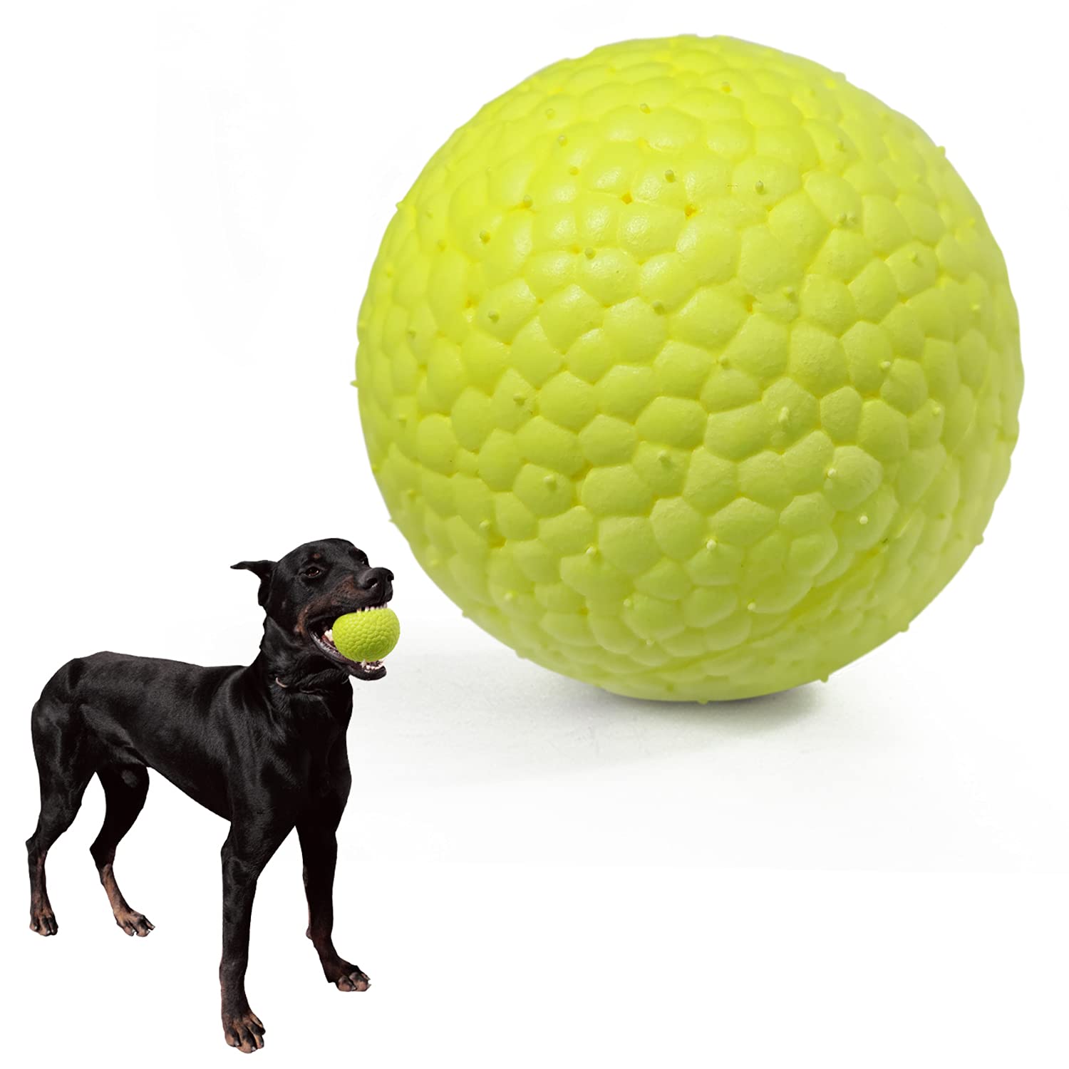 DLDER Dog Balls Toys for Aggressive Chewers,Fetch Balls for Large Dogs Indestructible,Durable Floating Lightweight Bouncy Balls 