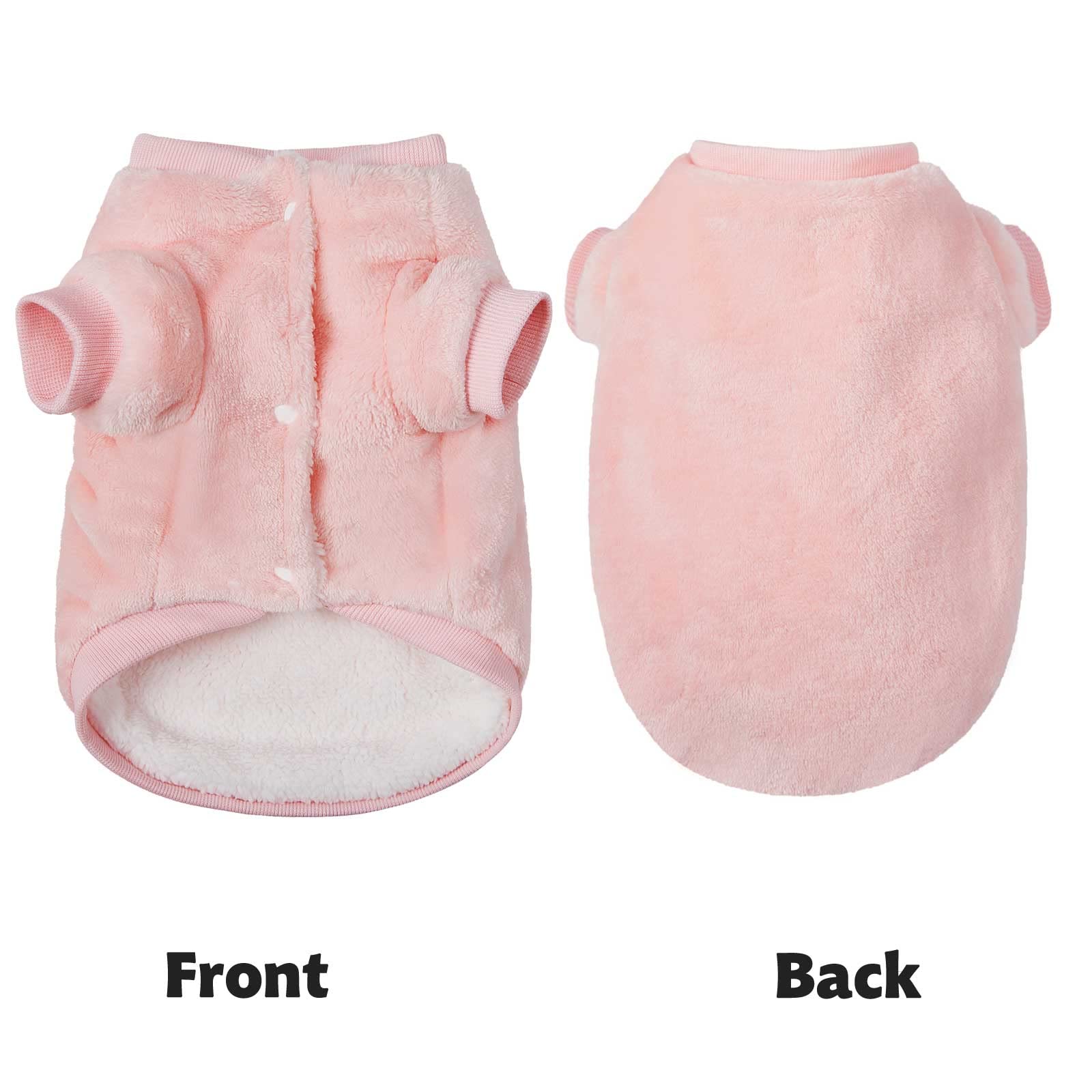 Dog Sweater, Pack Of 2 Or 3, Dog Clothes, Dog Coat, Dog Jacket For Small Or Medium Dogs Boy Or Girl, Ultra Soft And Warm Cat Pet Sweaters (Pink, X-Small)