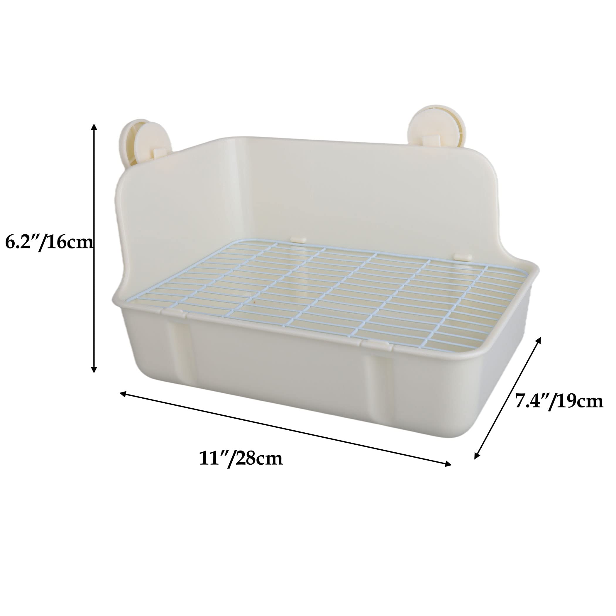 Rubyhome Potty Trainer Corner Litter Box Pet Pan Bedding Small Animal, Rabbit Hamster Guinea Pig Ferret Gerbil Chinchilla