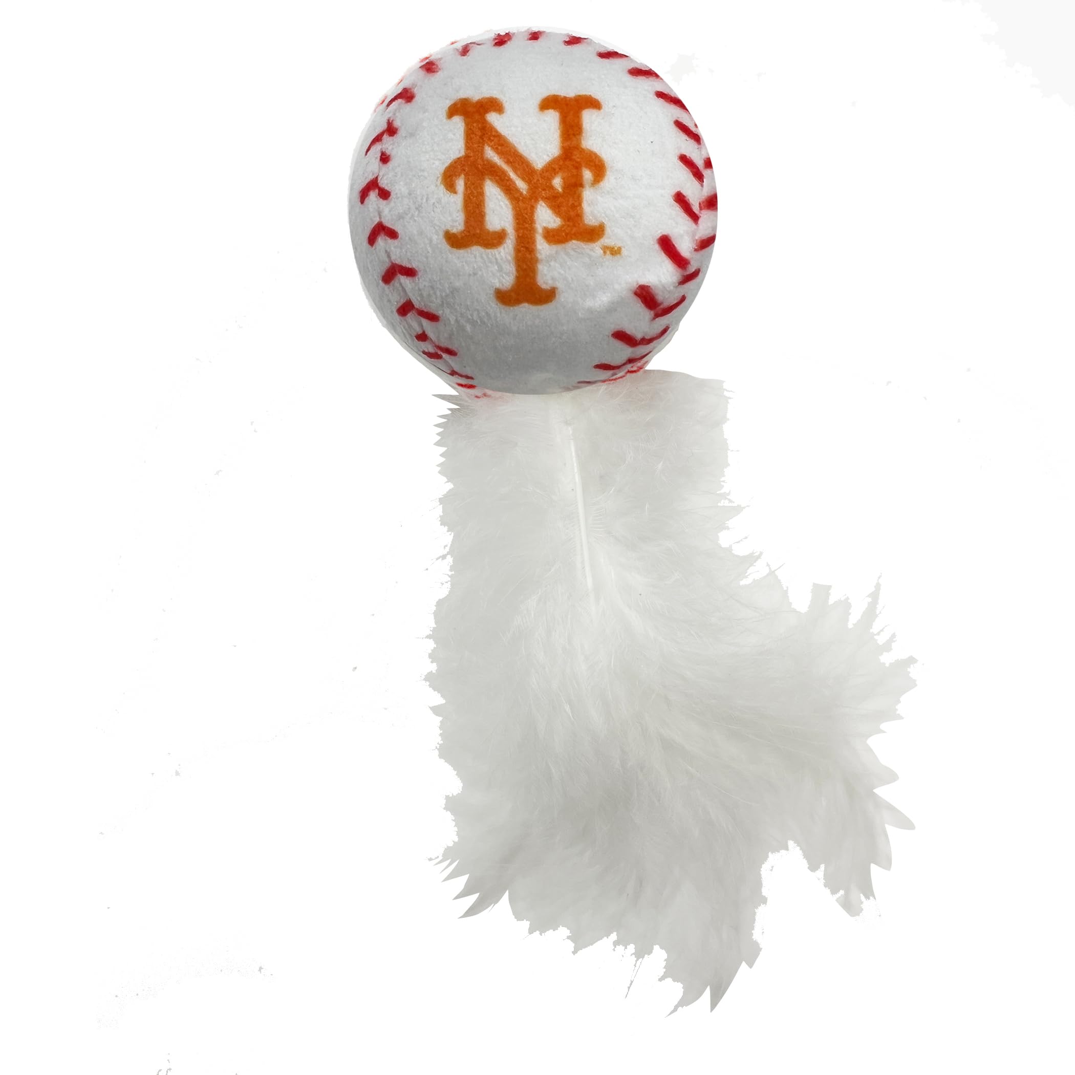 Best Plush Cat Toy - Mlb New York Mets Complete Set Of 3 Piece Cat Toys Filed With Fresh Catnip. Incld: 1 Baseball Cap Cat Toy,