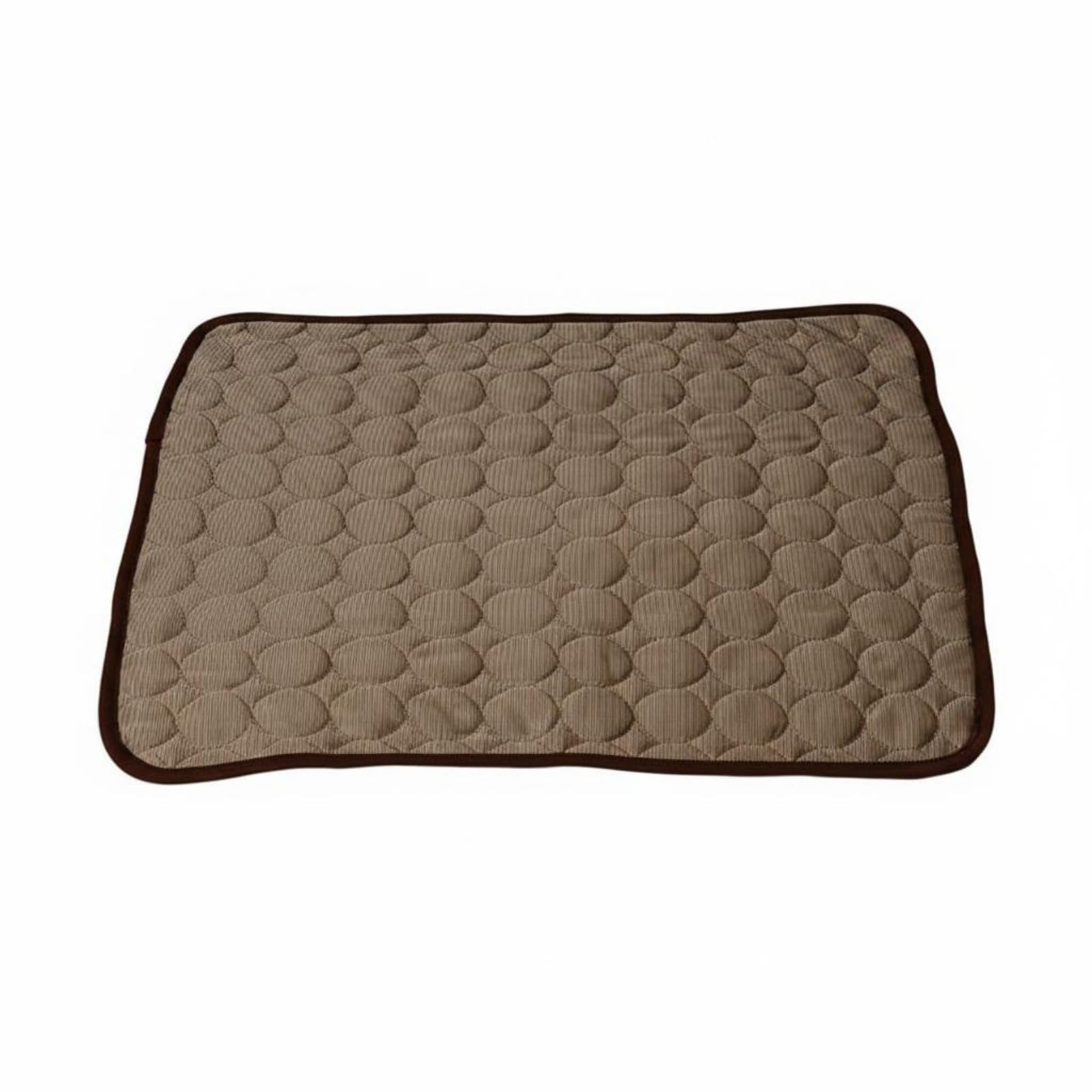 VISTORA Breathable Pet Cooling Mat Lightweight Dog Cooling Pad Machine Washable for Dogs, Cats, Summer, Brown, Xs
