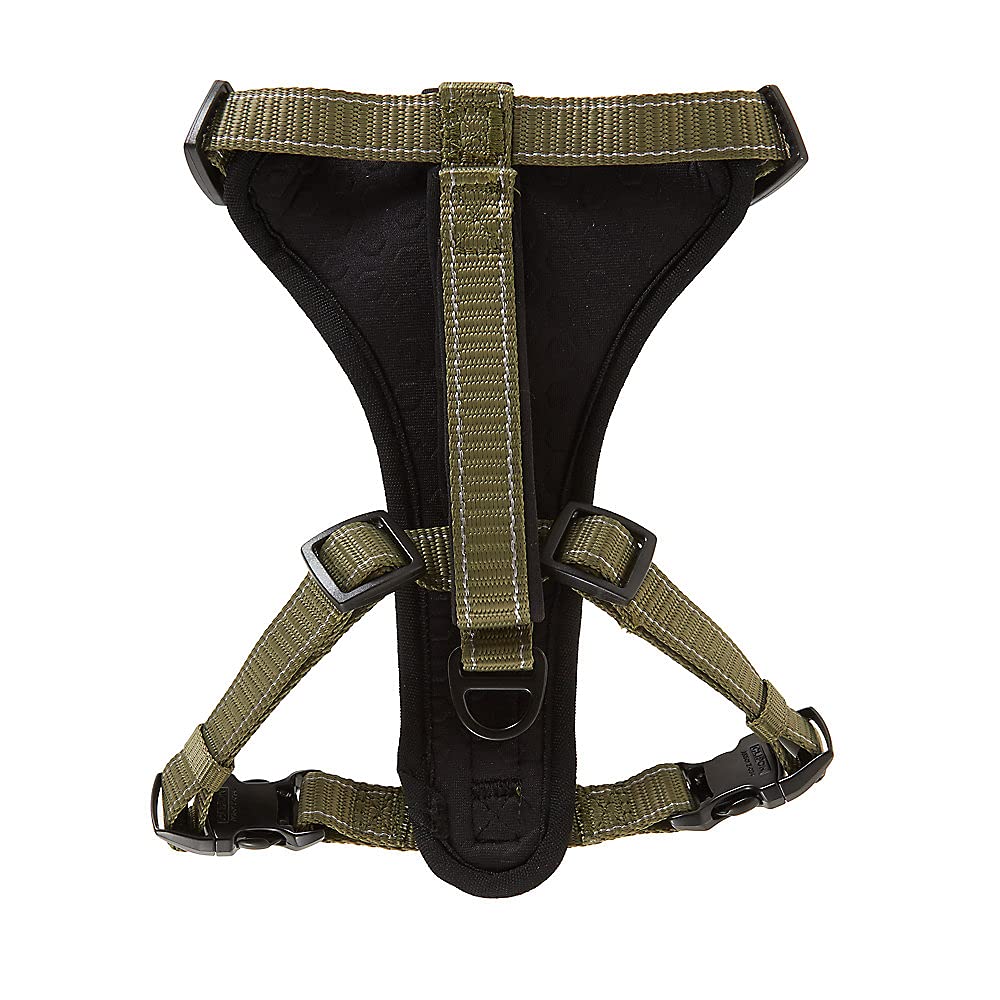 Kong Max Ultra Durable Neoprene Padded Chest Plate Dog Harness Offered By The Barker Company (Green, Small)