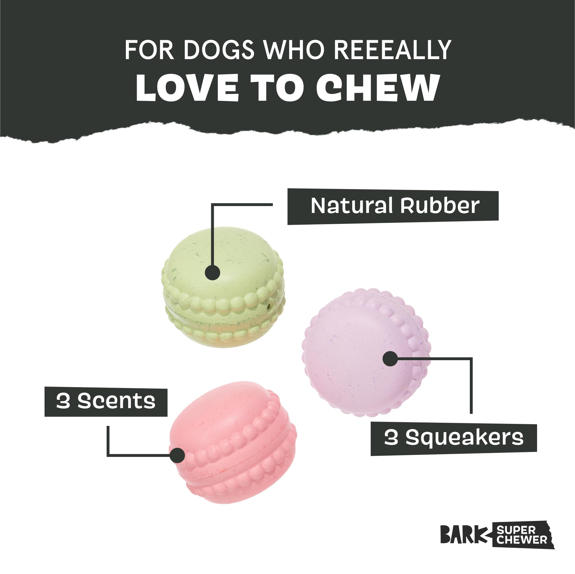 Barkbox Macaruffs | Plush Dog Toy Bundle For Small Dogs, Perfect For Cuddles And Gift Giving