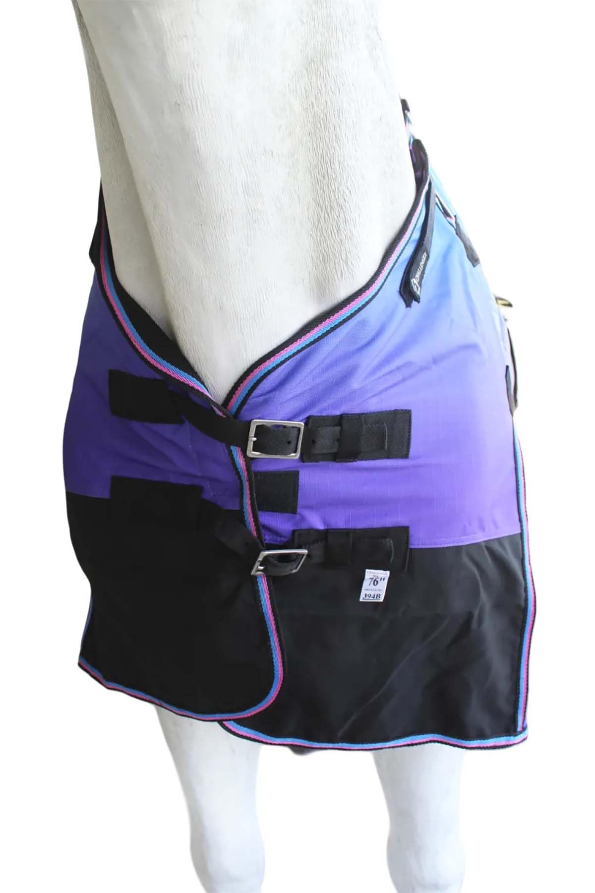 Challenger 80' 1200D Turnout Medium-Weight Fleece Lined Bellyband Horse Winter Sheet 394Lg