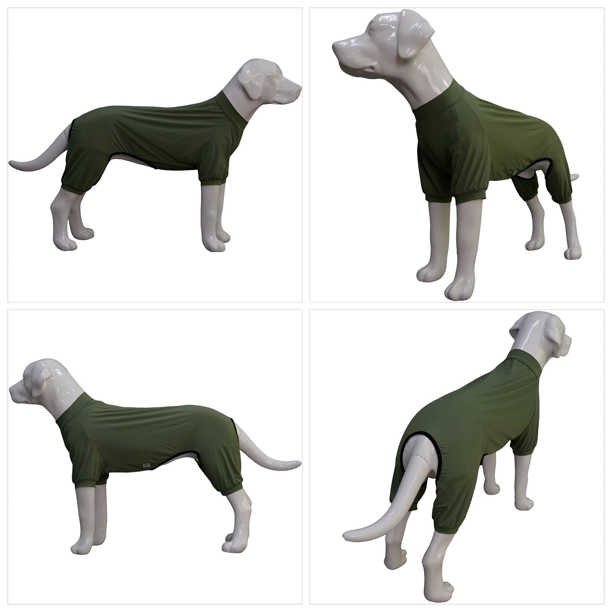 Lovelonglong Dog Jumpsuit With Uv Protection And Quick-Dry Fabric For Spring Summer Pet Pajamas Army Green S