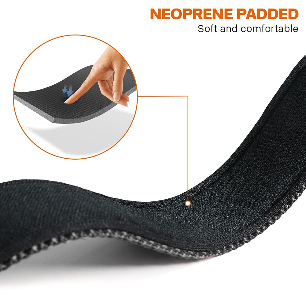 Taglory Reflective Dog Collar With Safety Locking Buckle, Adjustable Nylon Pet Collars For Extra Large Dogs Female Male, Black, Xl