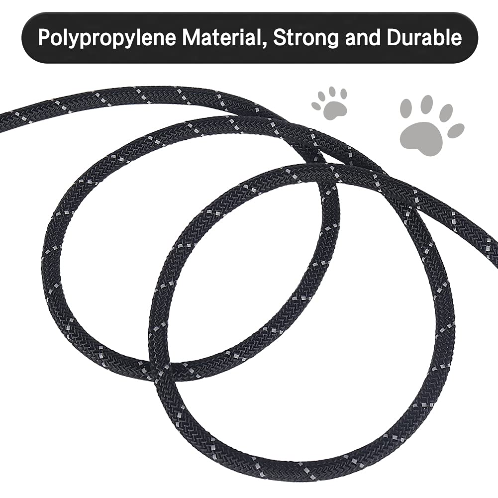 Vivifying Long Dog Leash, 32Ft Reflective Dog Training Leash For Outside And Yard, Floating Long Line Lead With Soft Handle For