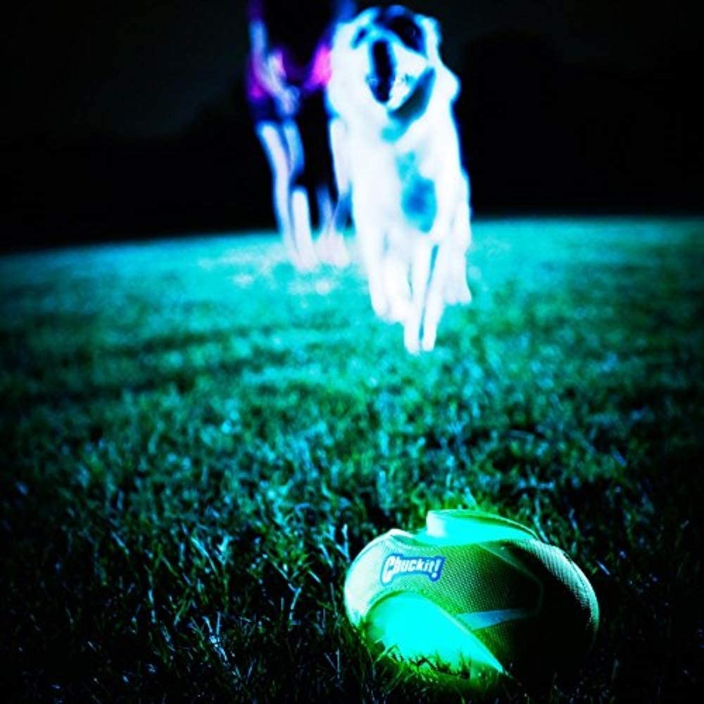Chuckit! Max Glow Fumble Fetch Dog Football Dog Toy
