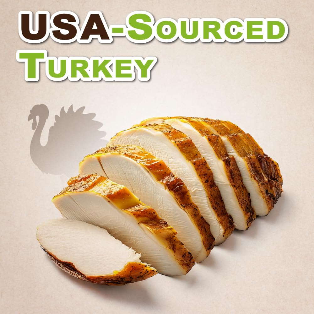 Afreschi Turkey -Carotene Stick Dog Treats - 6 oz, USA-Sourced Trukey, All-Natural, Hypoallergenic, Low-Fat, Healthy & Easily Di