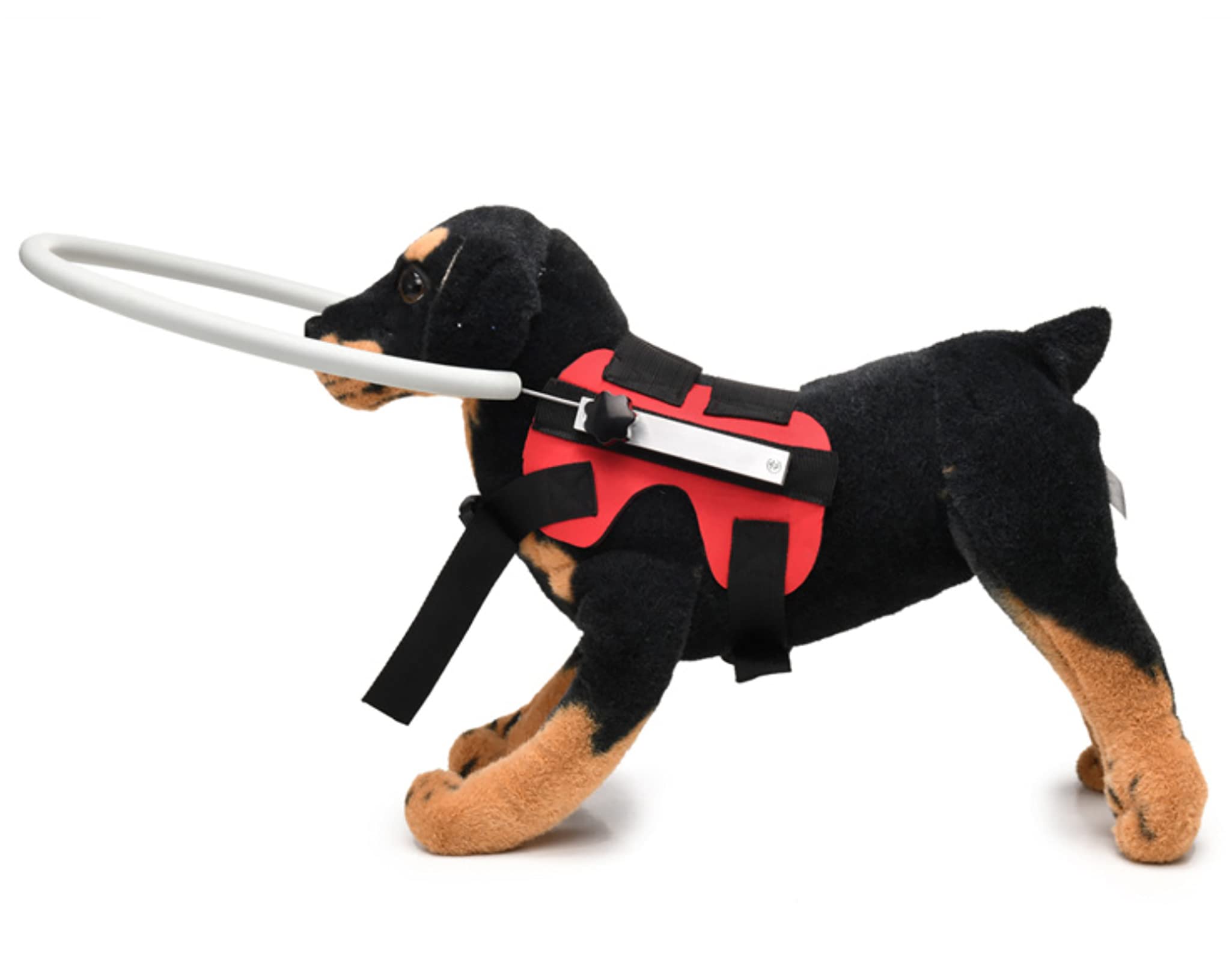 Gabefish Ring Harness For Blind Dog, Lightweight Blind Ring For Pets, Blind Dog Bumper, Bump Guard For Blind Dogs Red Small